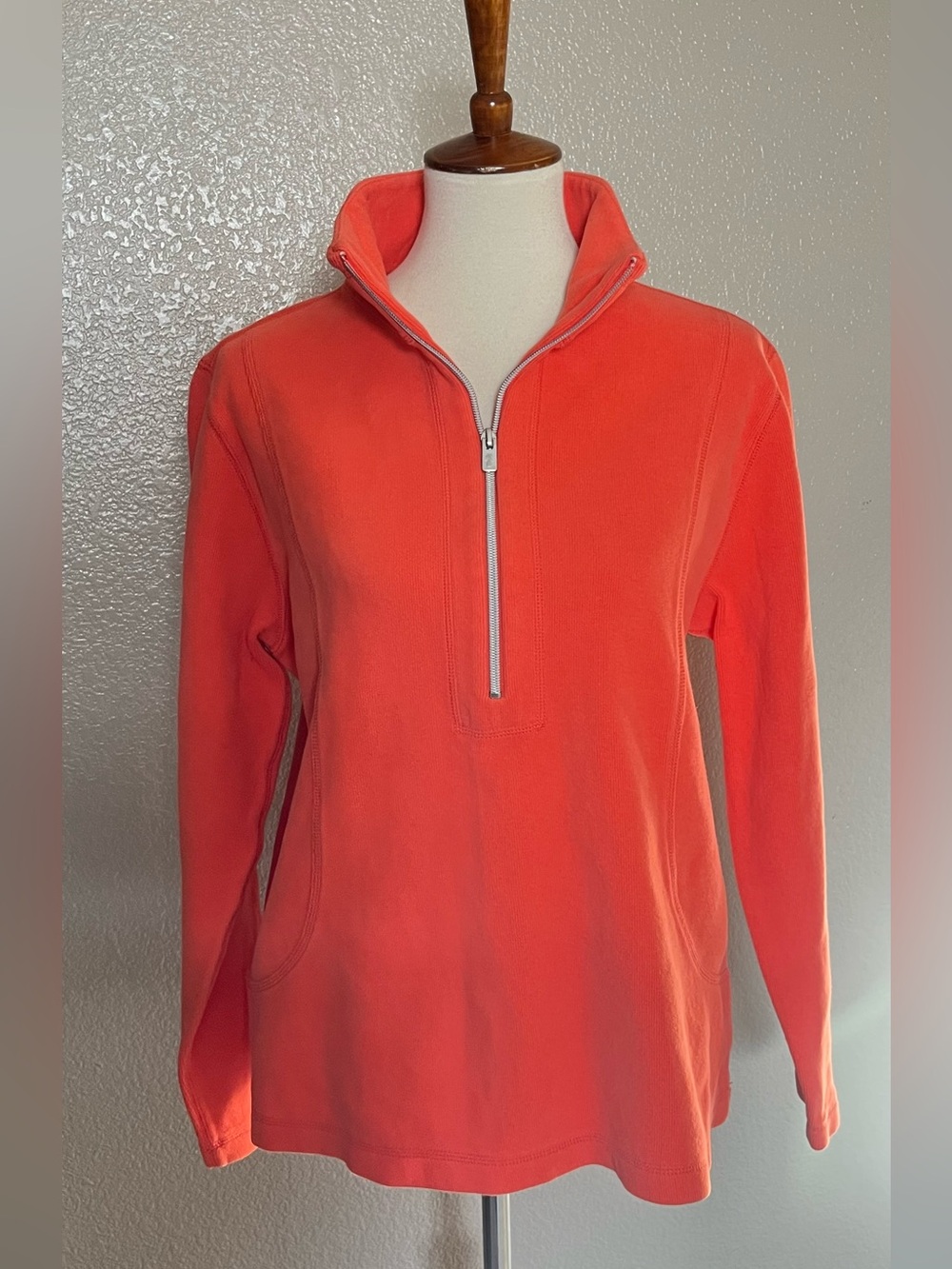 Tommy Bahama Preppy Orange Pullover Knot Sweater Large